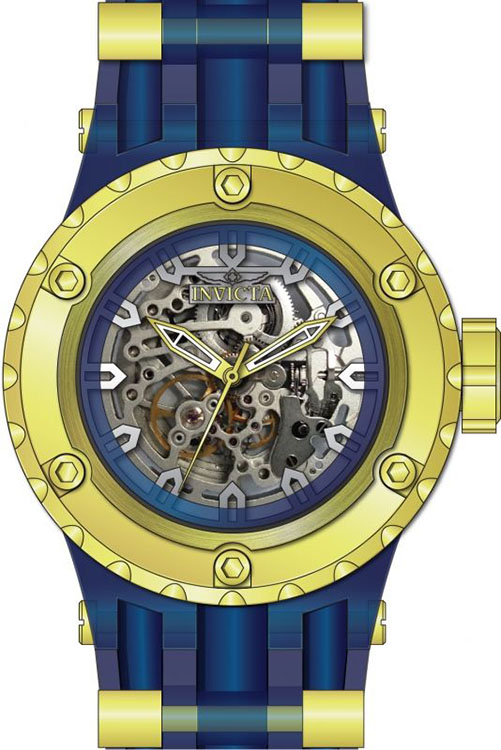 Invicta Men's Subaqua Automatic 100m Gold-Tone S. Steel Silicone Watch 25131