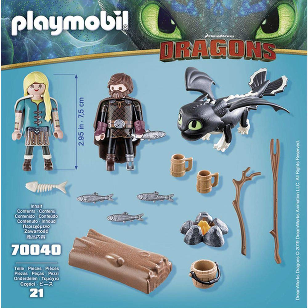 Playmobil Dragons Hiccup and Astrid with Baby Dragon 70040 (for Kids 4 & up)