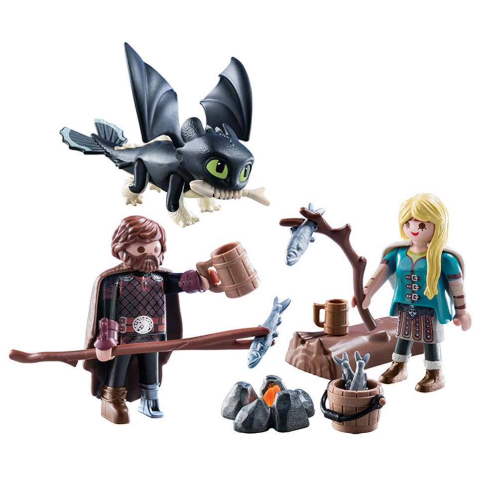 Playmobil Dragons Hiccup and Astrid with Baby Dragon 70040 (for Kids 4 & up)