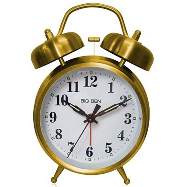 Westclox Big Ben Twin Bell Alarm Clock Gold 70010G