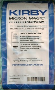 K 197294 Kirby G4 G5 Vacuum Cleaner Bags 3 Pack 197294s K 197294 Kirby G4 G5 Vacuum Cleaner Bags 3 Pack 197294s