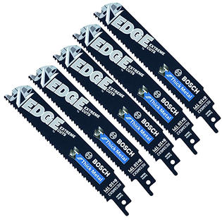 Bosch Resm6x2 5 Pack 6 Inch 8 10 Tpi Edge Recip Saw Blade For