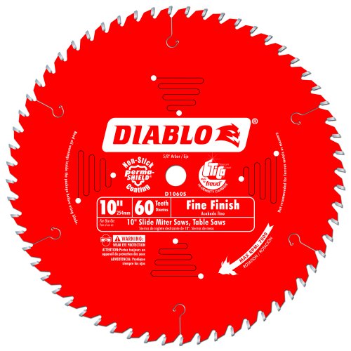 Diablo Genuine 10 in. X 60 Tooth Fine Finish Slide Miter Saw Blade D1060S