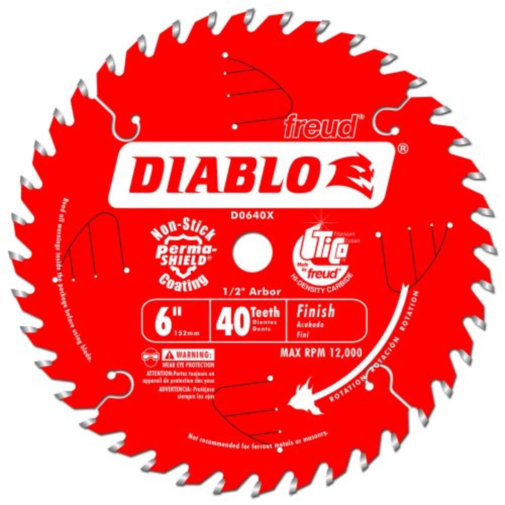 Diablo Genuine 6 in. X 40 Tooth Finish Saw Blade For Port-Cable Saw Boss D0640X