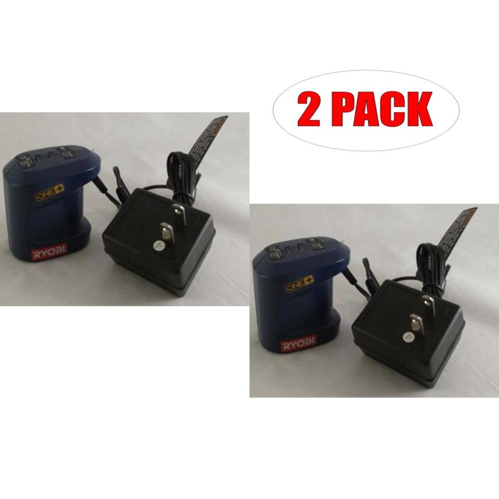 Ryobi 18v One+ Replacement Slow Charger (2 Pack) # 140106001-2PK