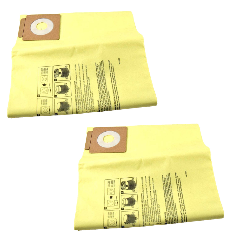 Craftsman 2 Pack of Genuine OEM Replacement Dust bags # 17893-2PK