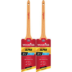 Wooster Genuine 2.5" Alpha Thin Angle Sash Paintbrush 2-Pack # 4230-2.5-2PK