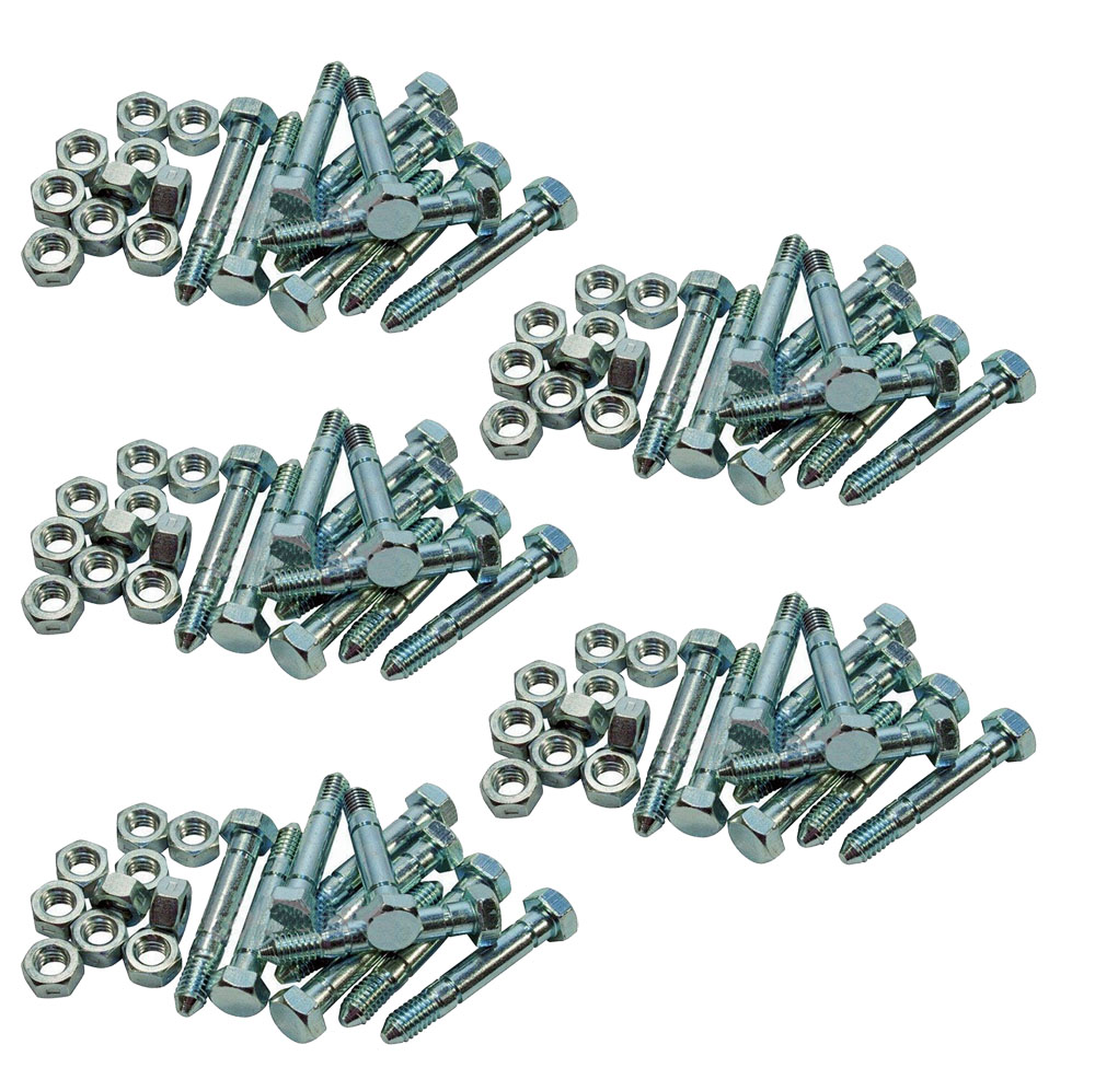 Stens 780-011-5PK Shear Pin (Bolt & Nut) 2" x 5/ (50 Pack)