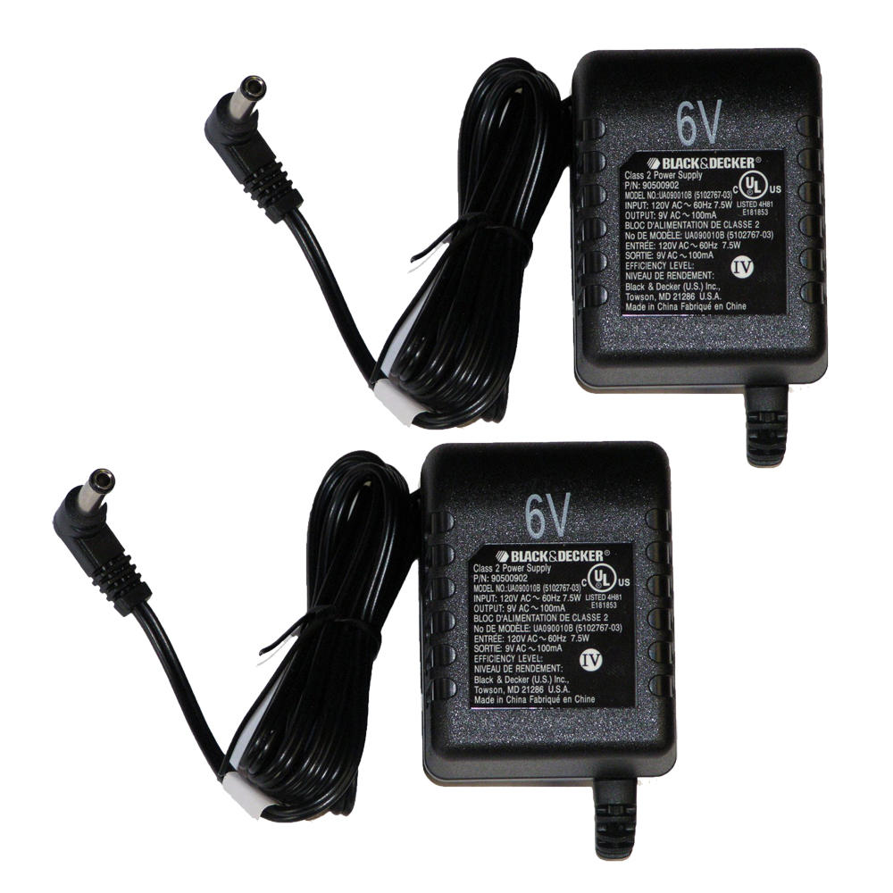 BLACK+DECKER Black and Decker PD600 OEM Replacement (2 Pack) Charging Adaptor # 5102767-03-2PK