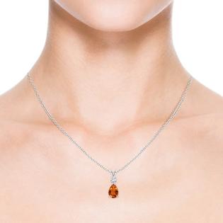 Angara Com November Birthstone Pendant Necklaces 1 9ct Pear Angara Com November Birthstone Pendant Necklaces 1 9ct Pear Citrine