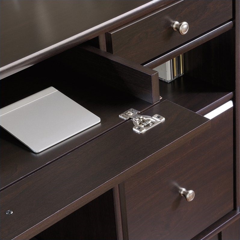 Sauder Camarin Computer Desk In Jamocha Wood