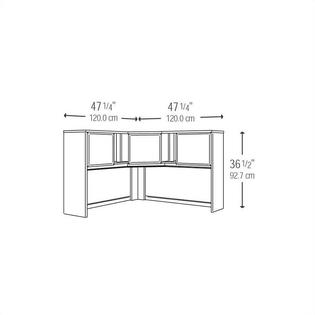 Bbf Wc94467pk Bush Business Furniture Series A 48w Corner Hutch In