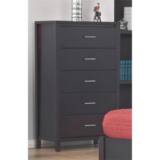 Modus Furniture Modus Nevis 5 Drawer Chest In Espresso Finish