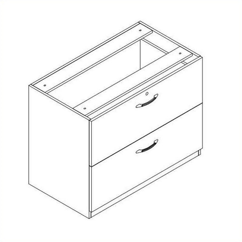 Mayline Aberdeen 36 2 Drawer Credenza Lateral File In Cherry Made Of Aa Grade Select North American Hardwood Veneers With 2 Coats High Tech Catalyzed Lacquer2 Box File Drawers And 1 Drawer Offer