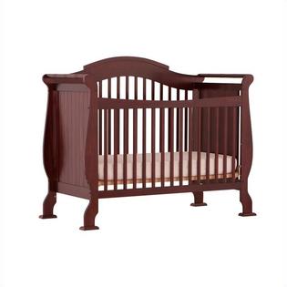 Storkcraft Stork Craft Valentia 4 In 1 Fixed Side Convertible Crib In Cherry