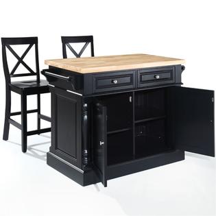 Crosley Furniture Crosley Oxford Butcher Block Top Kitchen