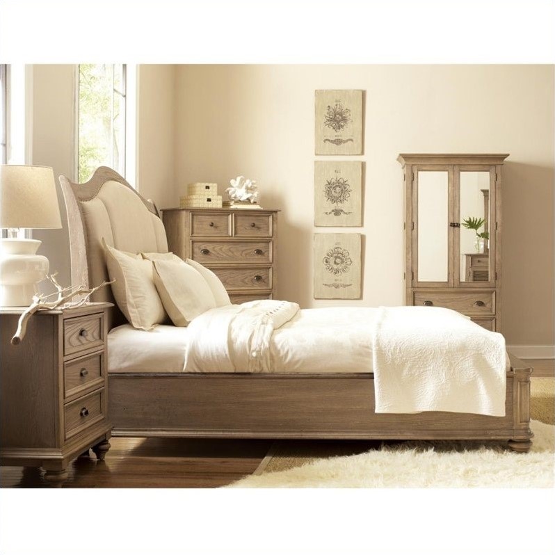 Riverside Furniture Coventry Upholstered Storage Sleigh Bed In Riverside Furniture Coventry Upholstered Storage Sleigh Bed In Driftwood Size 1