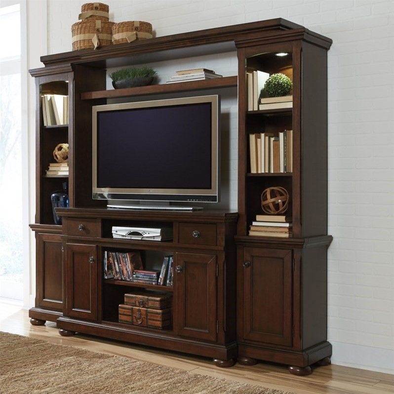 Signature Design By Ashley Furniture Porter Entertainment Center In Signature Design By Ashley Furniture Porter Entertainment Center In Brown