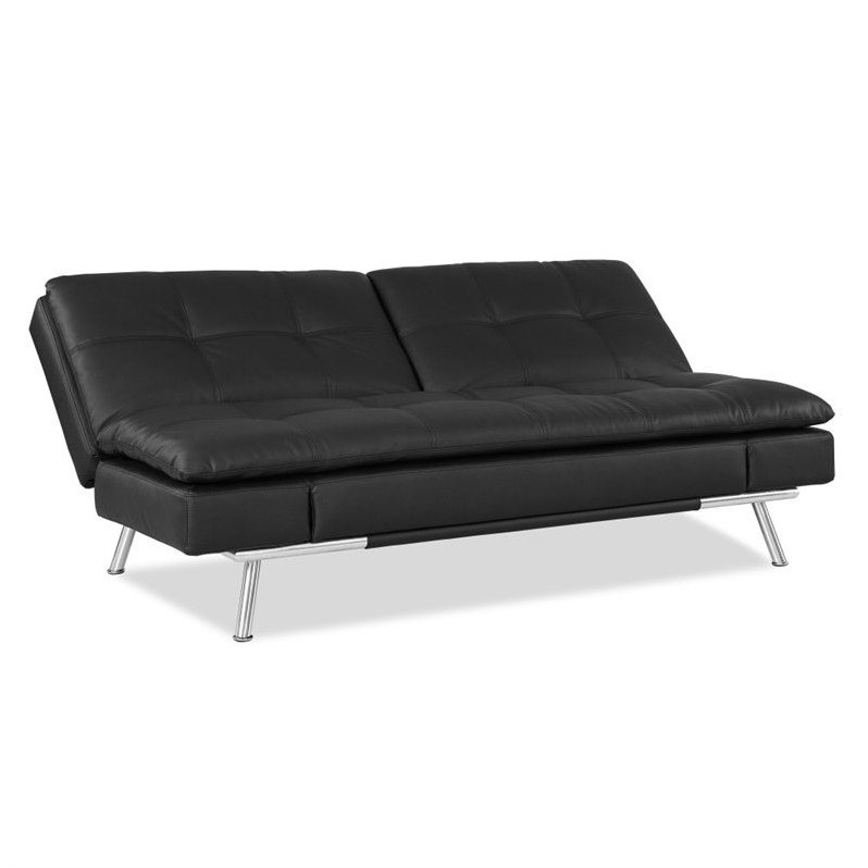 Lifestyle Solutions Matrix Convertible Sofa In Black