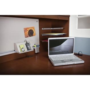 Bush Envoy Corner Computer Desk With Hutch In Hansen Cherry