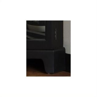 Bowery Hill Oxford Black Corner Curio Cabinet