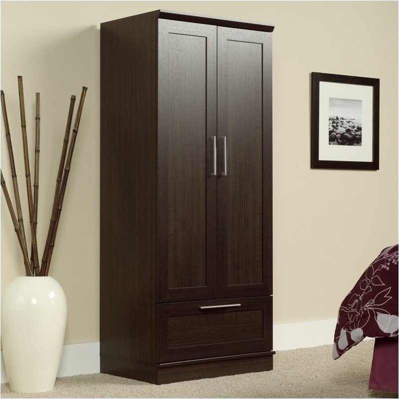 Bedroom Armoires Wardrobe Sears Pemberly Row Wardrobe Armoire In Dakota Oak Finish