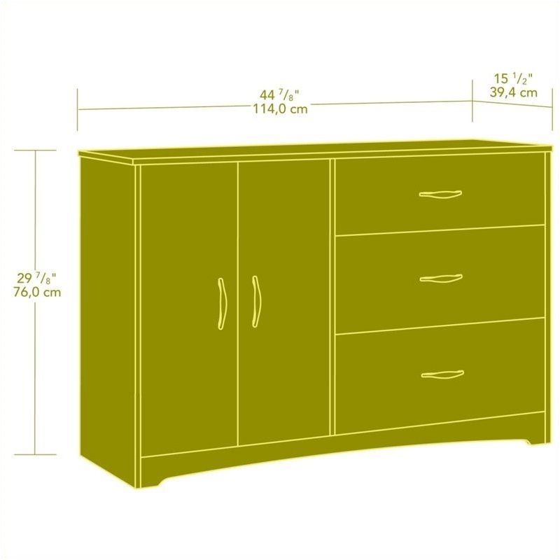 Pemberly Row Dresser In Cinnamon Cherry Finish