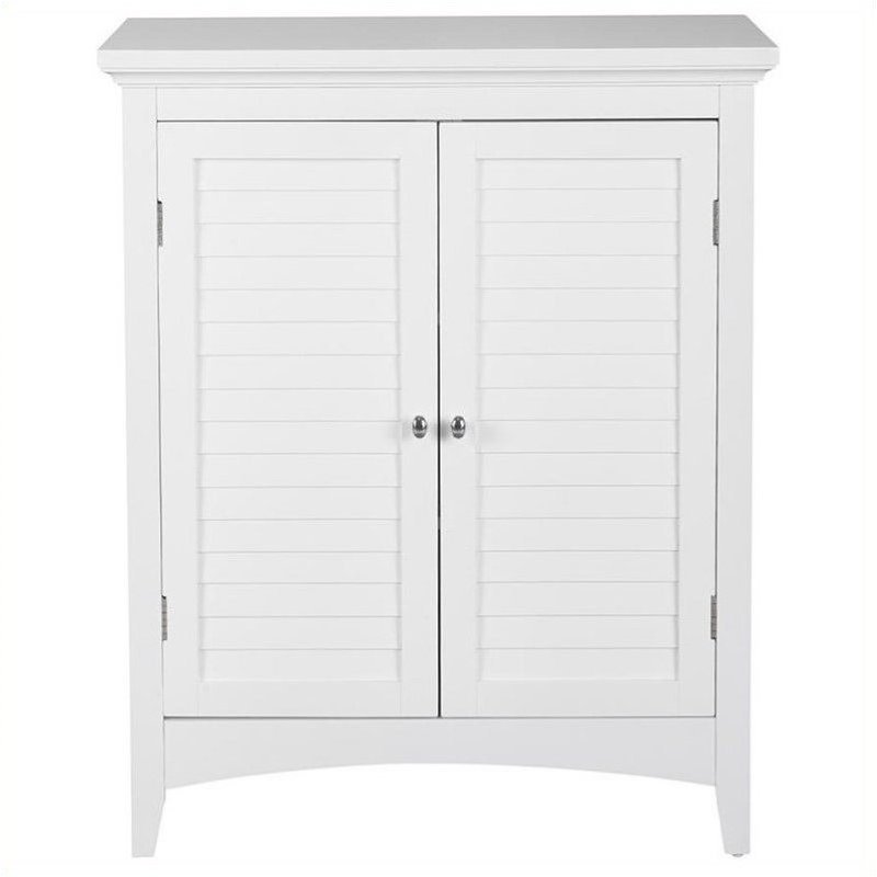 Jaclyn Smith White Bathroom Floor Cabinet Pemberly Row 2 Door Floor Cabinet In White