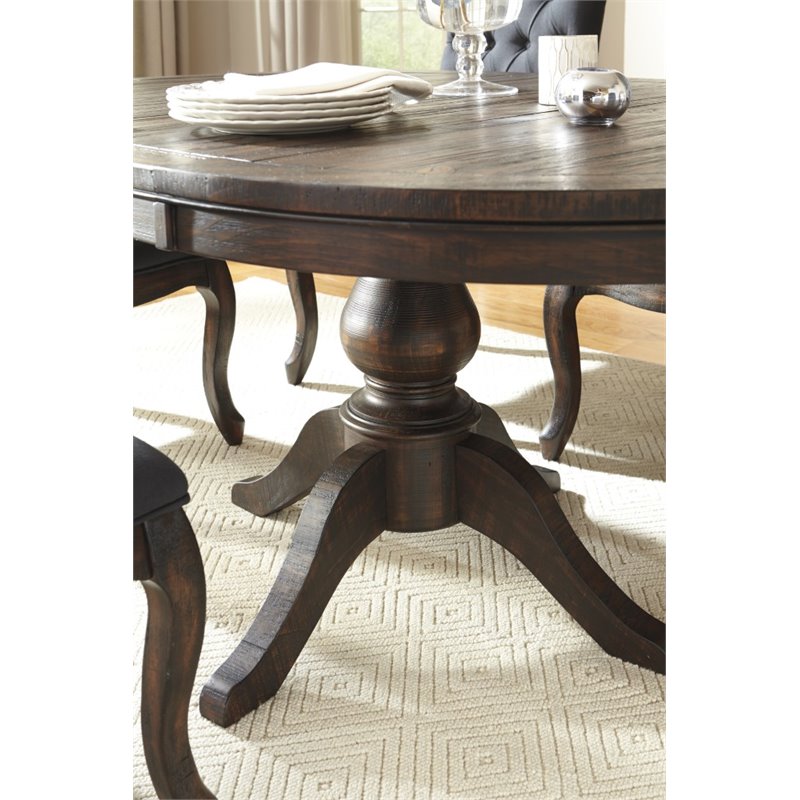 Ashley Trudell Extendable Dining Table In Dark Brown