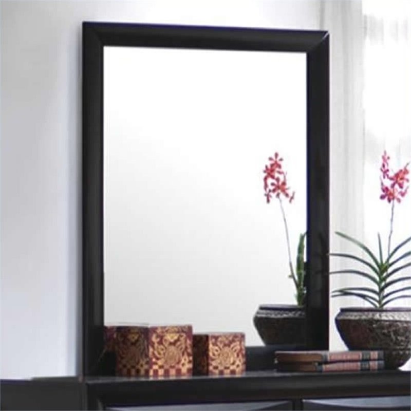 Bowery Hill Bedroom Mirrors Kmart Bowery Hill Vertical Mirror In Glossy Black
