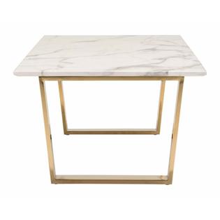 Zuo Modern Zuo Atlas Faux Marble Top Coffee Table In Stone And Gold