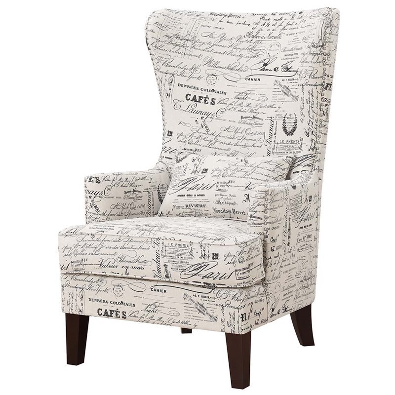 At Home By French Script Accent Chairs Elements Picket House Furnishings Kegan Accent Chair In French Script