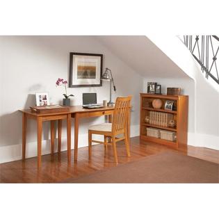 Atlantic Furniture Shaker Writing Desk In Caramel Latte