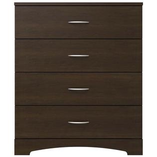 Ameriwood Home Crescent Point 4 Drawer Chest In Espresso