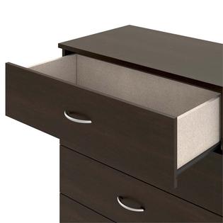 Ameriwood Home Crescent Point 4 Drawer Chest In Espresso