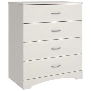 Ameriwood Home Crescent Point 4 Drawer Chest In Ivory