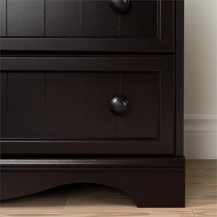 South Shore Savannah Dresser Changer With Wall Decal In Espresso