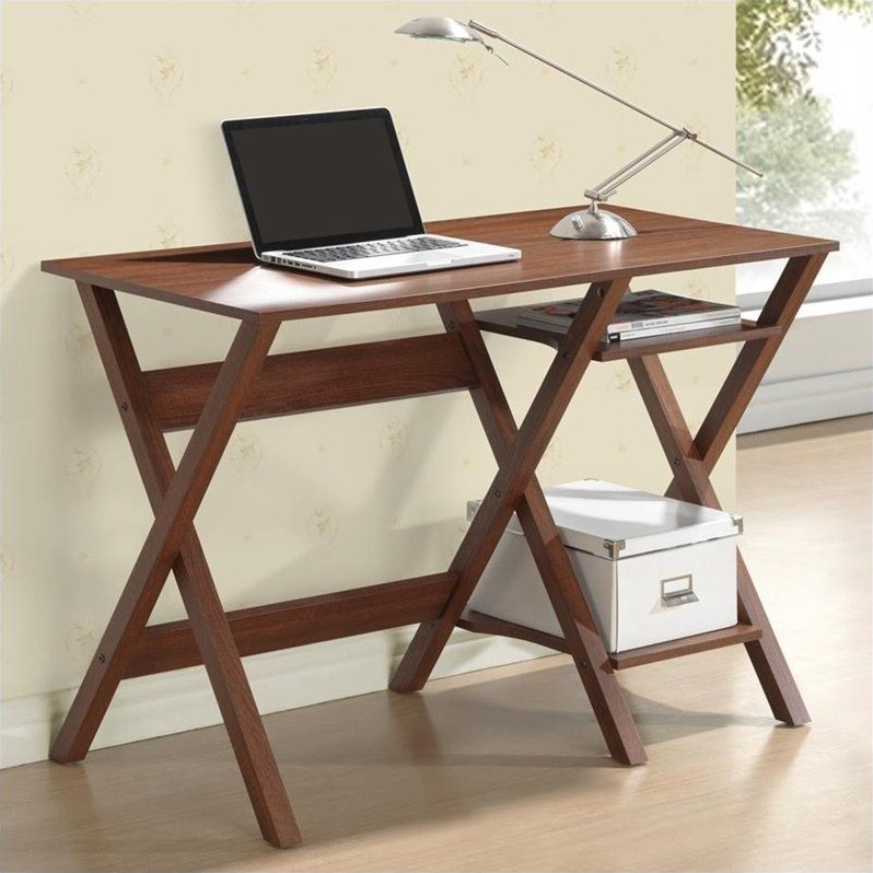 Rta S Techni Mobili Extra Storage Computer Desk Techni Mobili Stylish Computer Desk With Side Shelves Oak