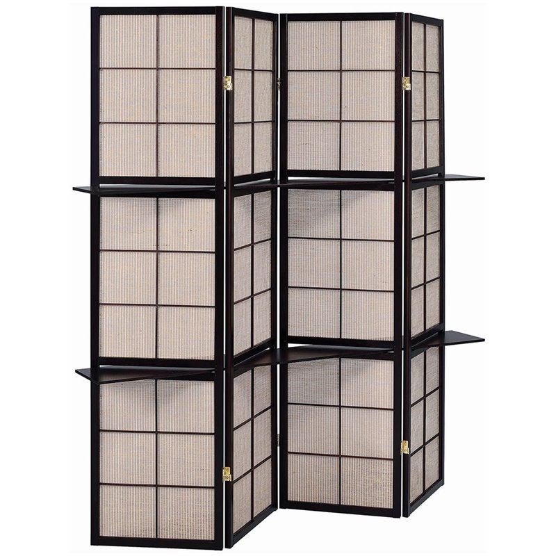 Room Dividers Parions Sears Coaster Folding Screen Cuccino 900166