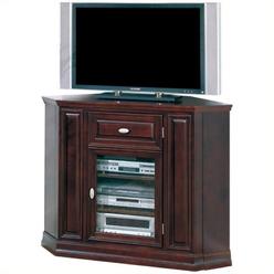 Bedroom Tall Tv Stand Bowery Hill Tall 46 Corner Tv Stand In Espresso
