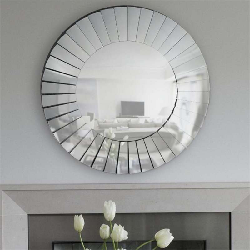 Wall Mirrors Kmart Renwil Ren Wil Plaza Round Glass Mirror