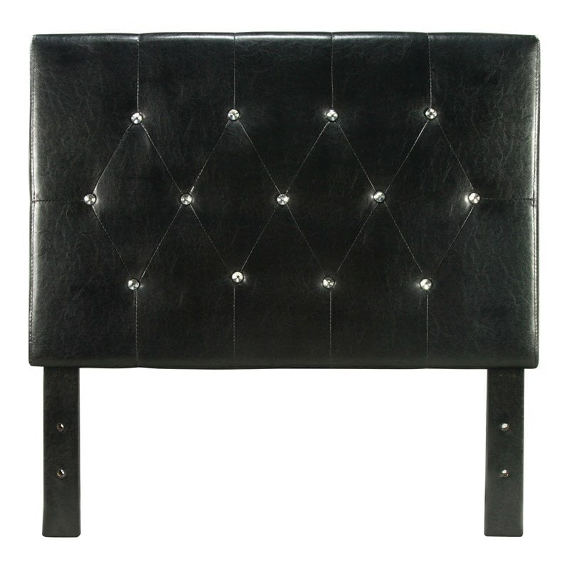 Full Leather Headboard Furniture Of America Kylen Full Queen Leather Headboard In Black