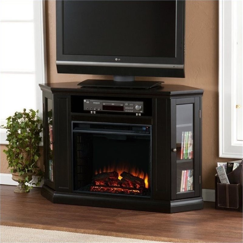 Bowery Hill 48" Convertible Electric Fireplace TV Stand in ...