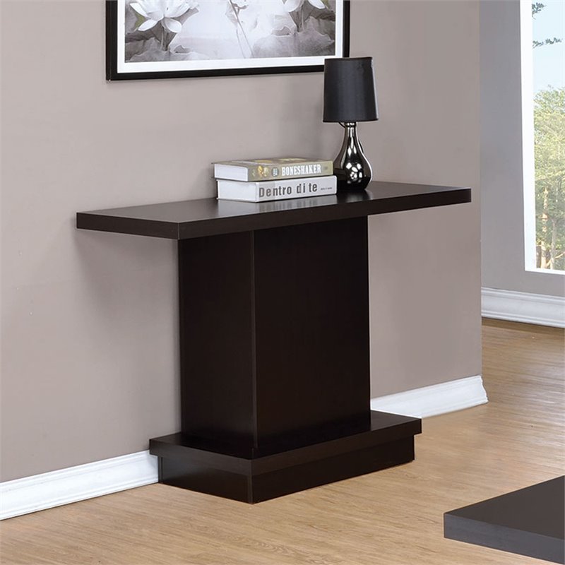 Coaster Coffee End Tables Sears Coaster Console Table In Cappuccino