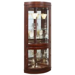 Corner Curio Cabinet Beaumont Lane Corner Curio Cabinet In Chocolate Cherry