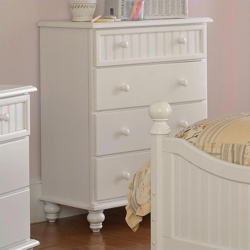 Hillsdale Westfield Kids 4 Drawer Chest In Off White Finish