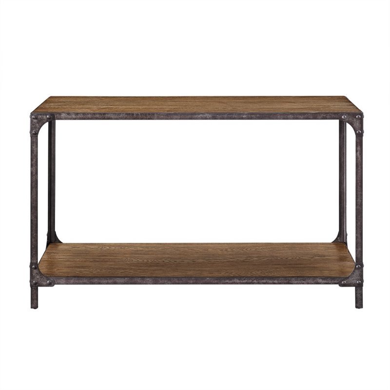 Woodland Imports Metal Wood Console Table Woodland Imports Metal Wood Console Table
