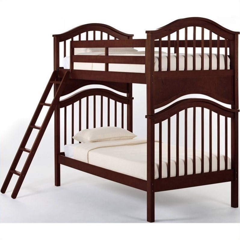 Ne Kids School House Jordan Bunk Bed In Cherry Full Over