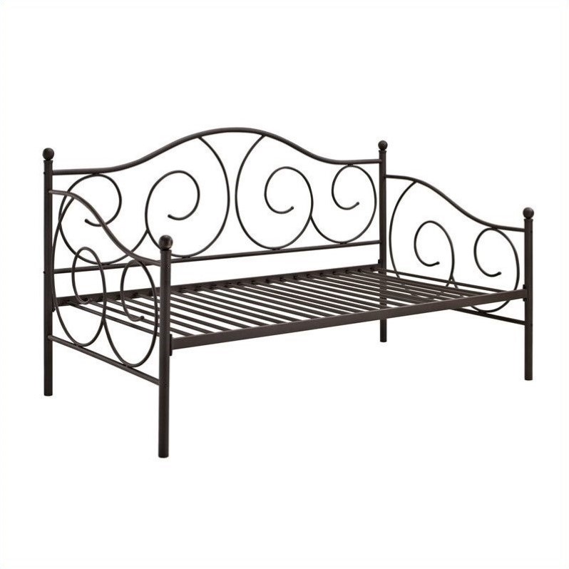 Dorel Dhp Victoria Metal Daybed In Bronze Twin