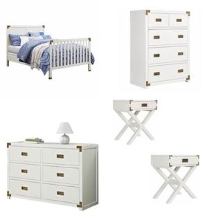 Home Square Baby 7 Piece Juvenile Bedroom Set With Bed And Night